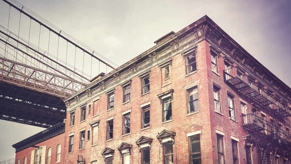 Picture of old building in New York